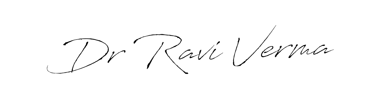 How to make Dr Ravi Verma name signature. Use Antro_Vectra style for creating short signs online. This is the latest handwritten sign. Dr Ravi Verma signature style 6 images and pictures png