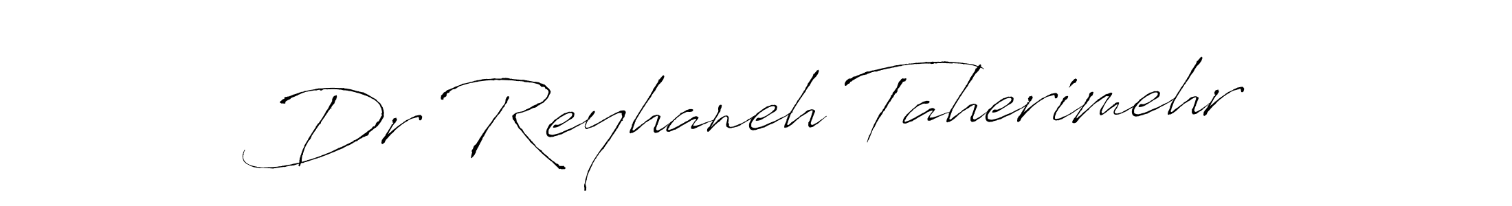 The best way (Antro_Vectra) to make a short signature is to pick only two or three words in your name. The name Dr Reyhaneh Taherimehr include a total of six letters. For converting this name. Dr Reyhaneh Taherimehr signature style 6 images and pictures png