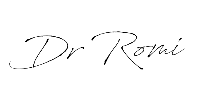 Create a beautiful signature design for name Dr Romi. With this signature (Antro_Vectra) fonts, you can make a handwritten signature for free. Dr Romi signature style 6 images and pictures png