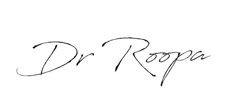 Design your own signature with our free online signature maker. With this signature software, you can create a handwritten (Antro_Vectra) signature for name Dr Roopa. Dr Roopa signature style 6 images and pictures png