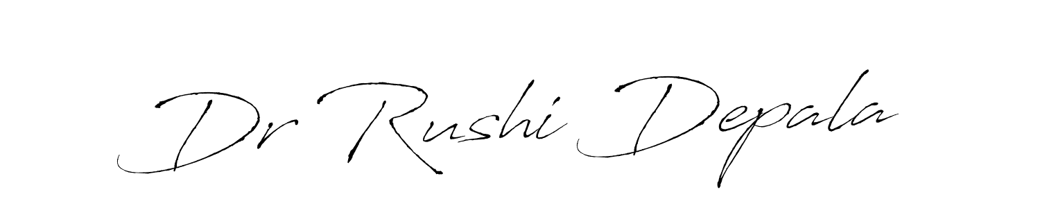 Make a beautiful signature design for name Dr Rushi Depala. With this signature (Antro_Vectra) style, you can create a handwritten signature for free. Dr Rushi Depala signature style 6 images and pictures png