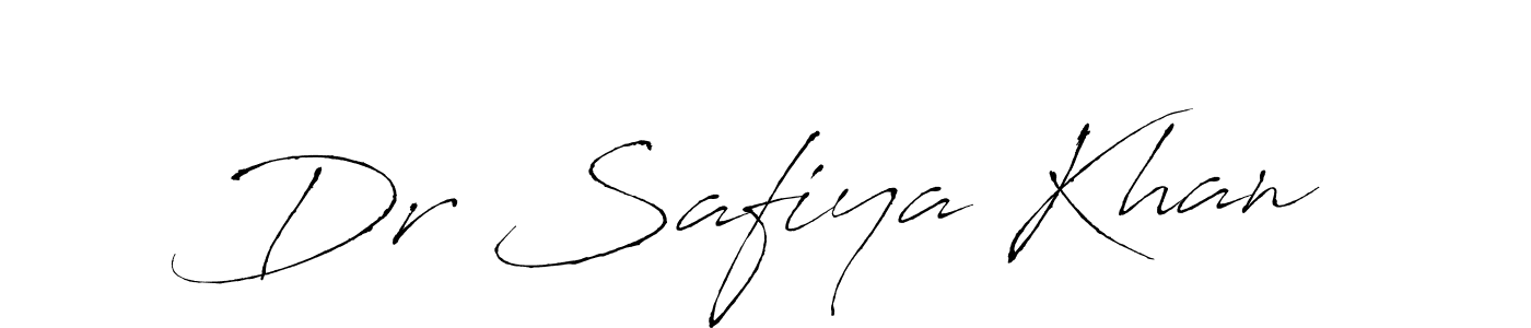 Design your own signature with our free online signature maker. With this signature software, you can create a handwritten (Antro_Vectra) signature for name Dr Safiya Khan. Dr Safiya Khan signature style 6 images and pictures png