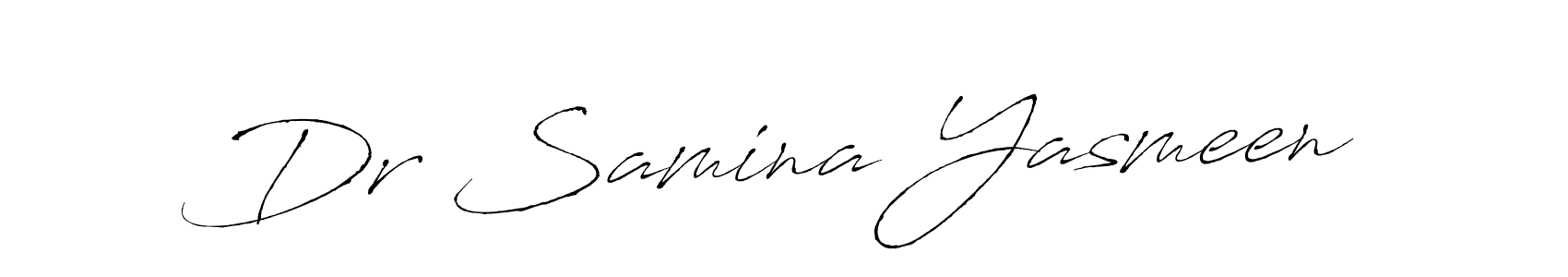 This is the best signature style for the Dr Samina Yasmeen name. Also you like these signature font (Antro_Vectra). Mix name signature. Dr Samina Yasmeen signature style 6 images and pictures png