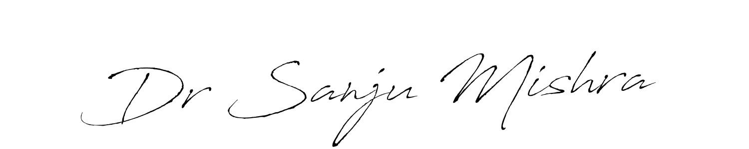 Use a signature maker to create a handwritten signature online. With this signature software, you can design (Antro_Vectra) your own signature for name Dr Sanju Mishra. Dr Sanju Mishra signature style 6 images and pictures png