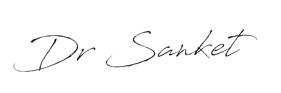 Similarly Antro_Vectra is the best handwritten signature design. Signature creator online .You can use it as an online autograph creator for name Dr Sanket. Dr Sanket signature style 6 images and pictures png