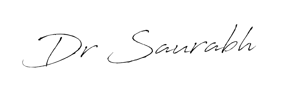 Make a beautiful signature design for name Dr Saurabh. With this signature (Antro_Vectra) style, you can create a handwritten signature for free. Dr Saurabh signature style 6 images and pictures png