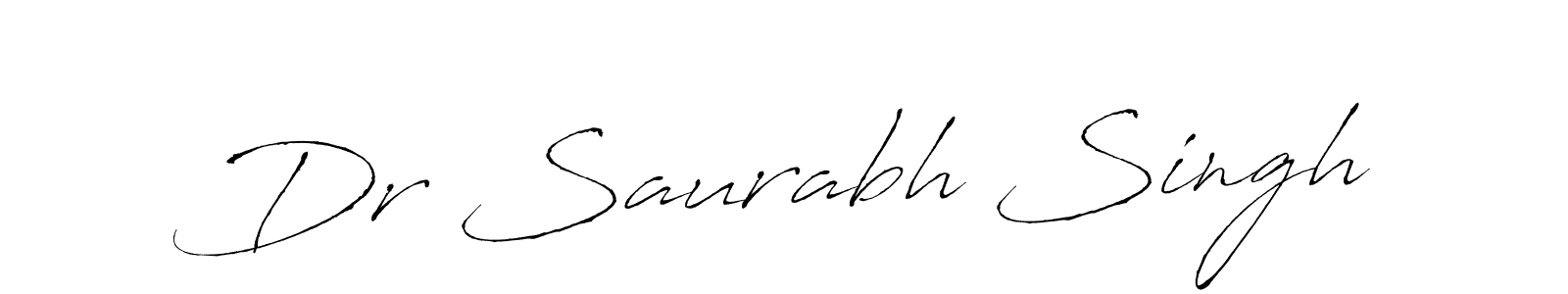Make a beautiful signature design for name Dr Saurabh Singh. With this signature (Antro_Vectra) style, you can create a handwritten signature for free. Dr Saurabh Singh signature style 6 images and pictures png