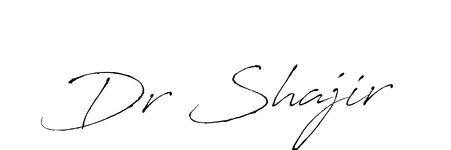 It looks lik you need a new signature style for name Dr Shajir. Design unique handwritten (Antro_Vectra) signature with our free signature maker in just a few clicks. Dr Shajir signature style 6 images and pictures png