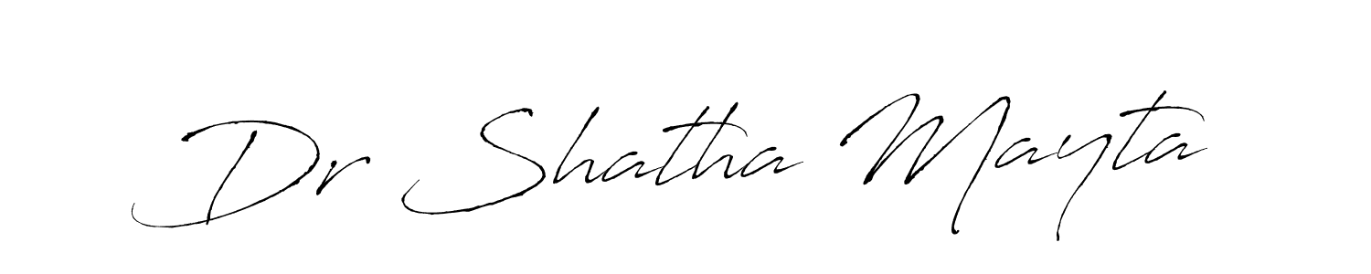 You should practise on your own different ways (Antro_Vectra) to write your name (Dr Shatha Mayta) in signature. don't let someone else do it for you. Dr Shatha Mayta signature style 6 images and pictures png