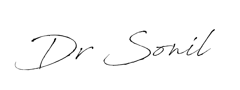 Antro_Vectra is a professional signature style that is perfect for those who want to add a touch of class to their signature. It is also a great choice for those who want to make their signature more unique. Get Dr Sonil name to fancy signature for free. Dr Sonil signature style 6 images and pictures png