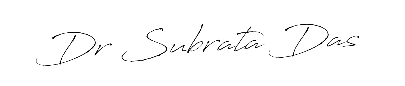 Create a beautiful signature design for name Dr Subrata Das. With this signature (Antro_Vectra) fonts, you can make a handwritten signature for free. Dr Subrata Das signature style 6 images and pictures png