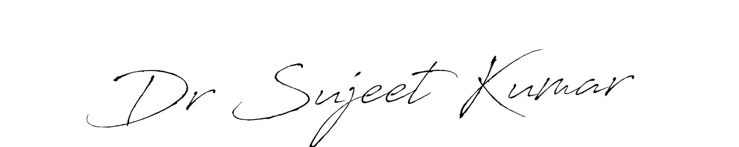 Design your own signature with our free online signature maker. With this signature software, you can create a handwritten (Antro_Vectra) signature for name Dr Sujeet Kumar. Dr Sujeet Kumar signature style 6 images and pictures png