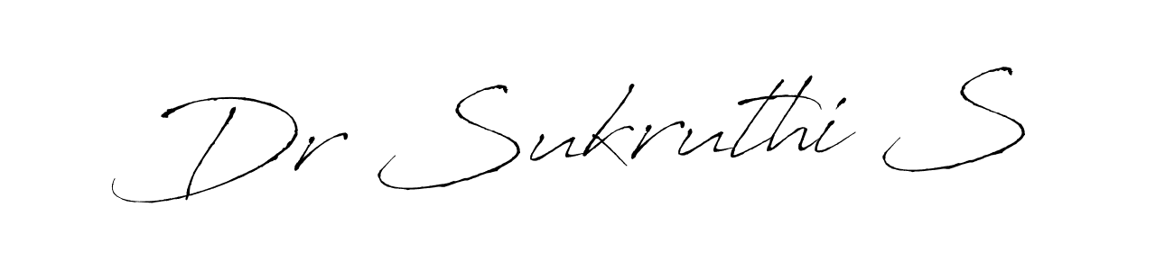 Also we have Dr Sukruthi S name is the best signature style. Create professional handwritten signature collection using Antro_Vectra autograph style. Dr Sukruthi S signature style 6 images and pictures png