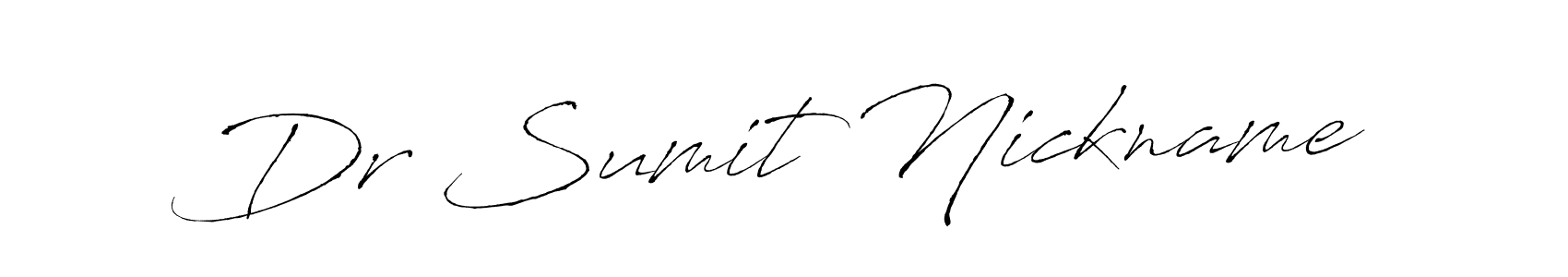 Also we have Dr Sumit Nickname name is the best signature style. Create professional handwritten signature collection using Antro_Vectra autograph style. Dr Sumit Nickname signature style 6 images and pictures png