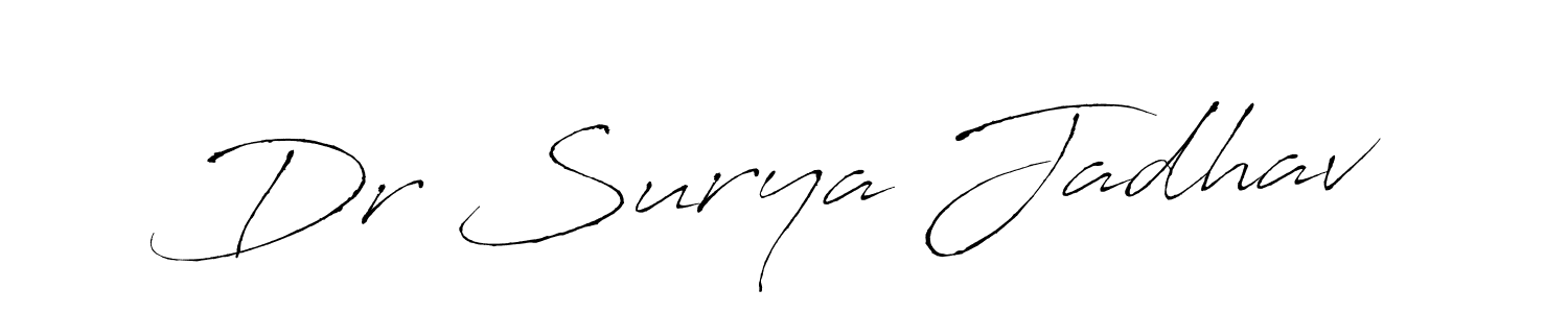 Make a beautiful signature design for name Dr Surya Jadhav. Use this online signature maker to create a handwritten signature for free. Dr Surya Jadhav signature style 6 images and pictures png