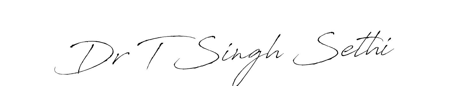 How to make Dr T Singh Sethi signature? Antro_Vectra is a professional autograph style. Create handwritten signature for Dr T Singh Sethi name. Dr T Singh Sethi signature style 6 images and pictures png