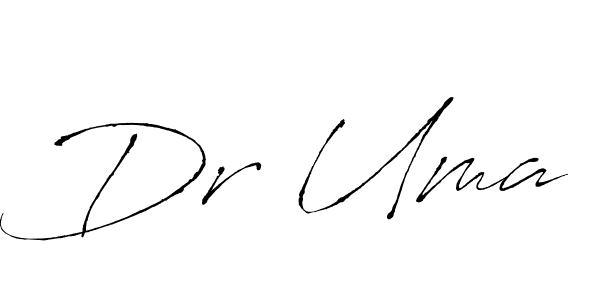 How to make Dr Uma name signature. Use Antro_Vectra style for creating short signs online. This is the latest handwritten sign. Dr Uma signature style 6 images and pictures png