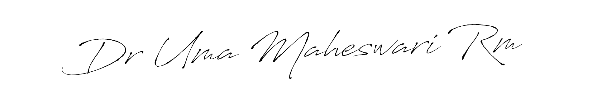 Dr Uma Maheswari Rm stylish signature style. Best Handwritten Sign (Antro_Vectra) for my name. Handwritten Signature Collection Ideas for my name Dr Uma Maheswari Rm. Dr Uma Maheswari Rm signature style 6 images and pictures png