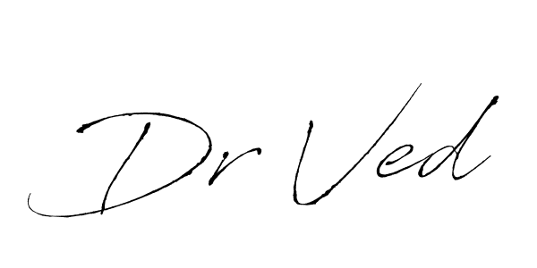You should practise on your own different ways (Antro_Vectra) to write your name (Dr Ved) in signature. don't let someone else do it for you. Dr Ved signature style 6 images and pictures png