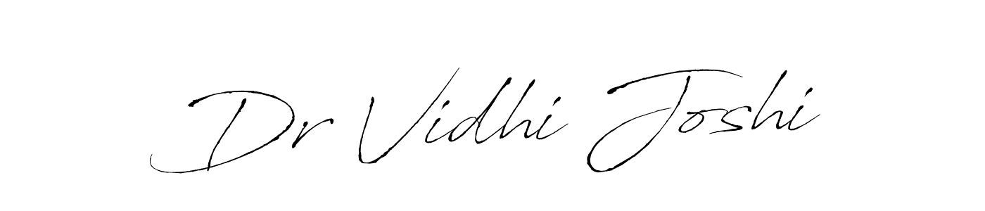 How to make Dr Vidhi Joshi signature? Antro_Vectra is a professional autograph style. Create handwritten signature for Dr Vidhi Joshi name. Dr Vidhi Joshi signature style 6 images and pictures png