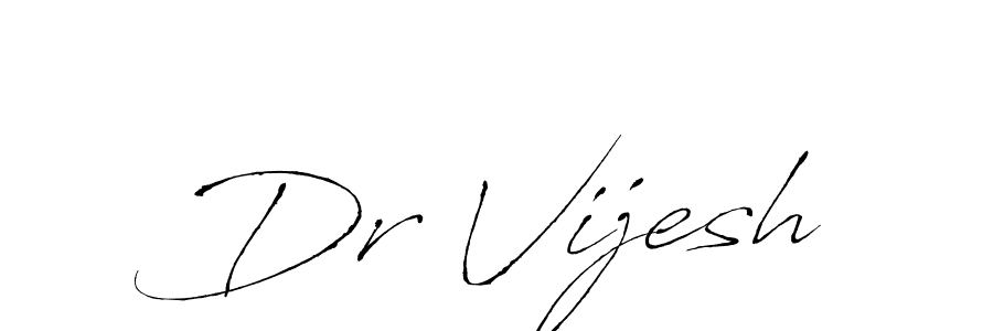 Use a signature maker to create a handwritten signature online. With this signature software, you can design (Antro_Vectra) your own signature for name Dr Vijesh. Dr Vijesh signature style 6 images and pictures png