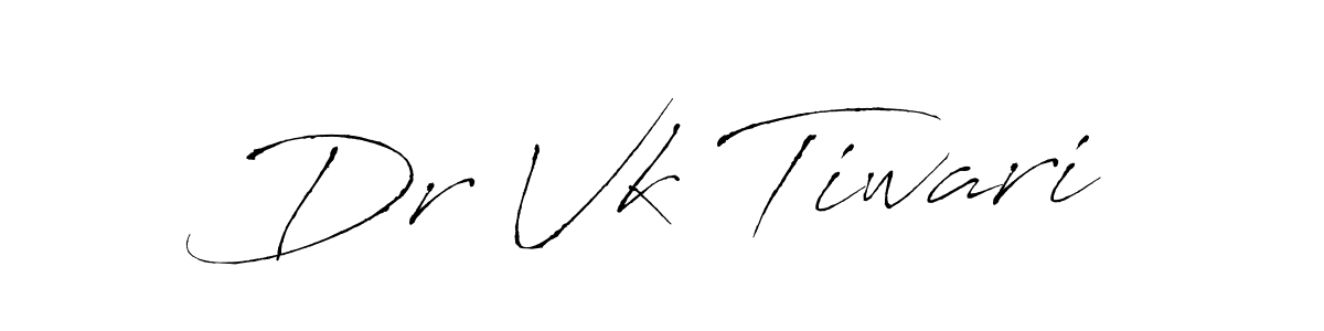 Design your own signature with our free online signature maker. With this signature software, you can create a handwritten (Antro_Vectra) signature for name Dr Vk Tiwari. Dr Vk Tiwari signature style 6 images and pictures png