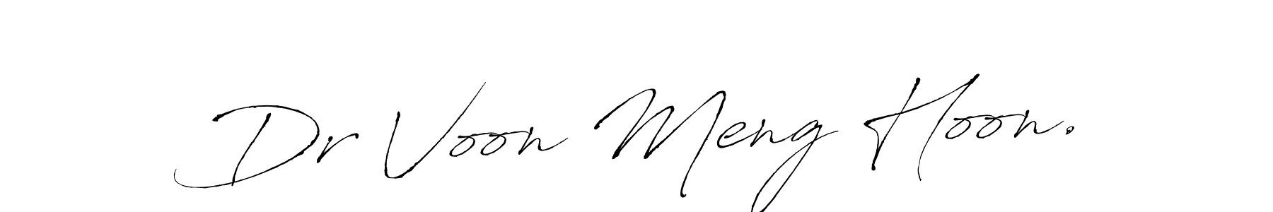 You should practise on your own different ways (Antro_Vectra) to write your name (Dr Voon Meng Hoon.) in signature. don't let someone else do it for you. Dr Voon Meng Hoon. signature style 6 images and pictures png