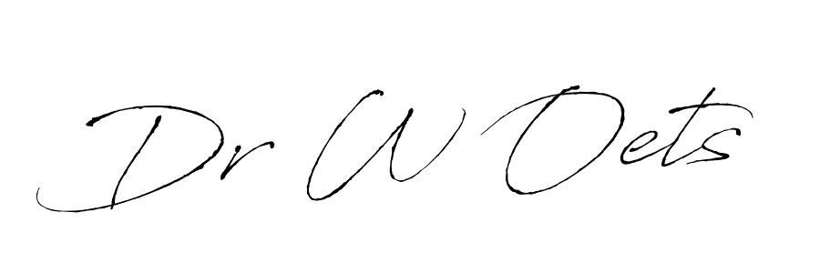 Dr W Oets stylish signature style. Best Handwritten Sign (Antro_Vectra) for my name. Handwritten Signature Collection Ideas for my name Dr W Oets. Dr W Oets signature style 6 images and pictures png