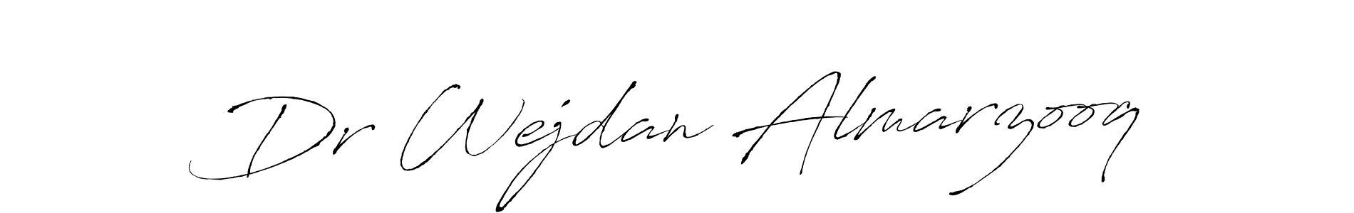 Use a signature maker to create a handwritten signature online. With this signature software, you can design (Antro_Vectra) your own signature for name Dr Wejdan Almarzooq. Dr Wejdan Almarzooq signature style 6 images and pictures png