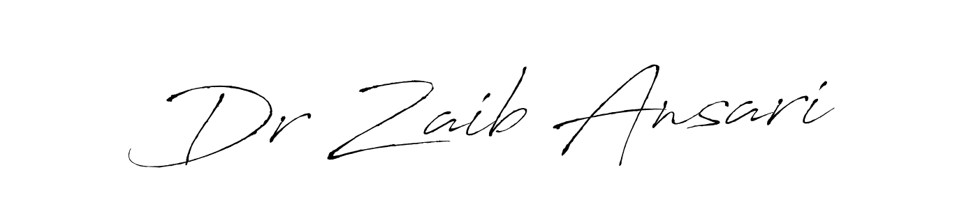 Similarly Antro_Vectra is the best handwritten signature design. Signature creator online .You can use it as an online autograph creator for name Dr Zaib Ansari. Dr Zaib Ansari signature style 6 images and pictures png