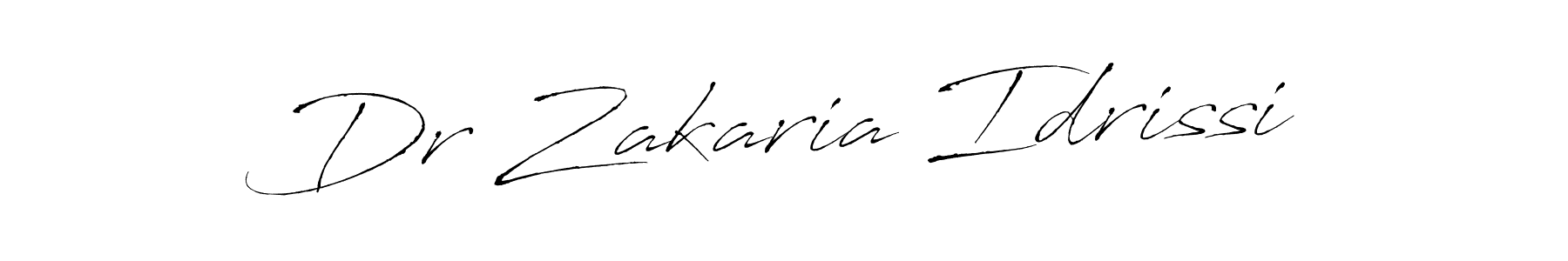 How to make Dr Zakaria Idrissi signature? Antro_Vectra is a professional autograph style. Create handwritten signature for Dr Zakaria Idrissi name. Dr Zakaria Idrissi signature style 6 images and pictures png