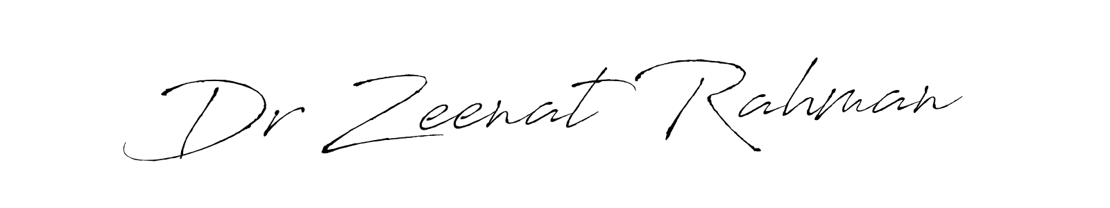 Dr Zeenat Rahman stylish signature style. Best Handwritten Sign (Antro_Vectra) for my name. Handwritten Signature Collection Ideas for my name Dr Zeenat Rahman. Dr Zeenat Rahman signature style 6 images and pictures png