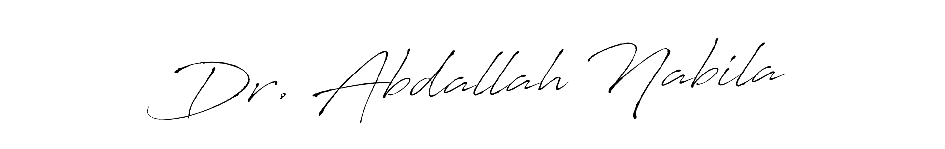 The best way (Antro_Vectra) to make a short signature is to pick only two or three words in your name. The name Dr. Abdallah Nabila include a total of six letters. For converting this name. Dr. Abdallah Nabila signature style 6 images and pictures png