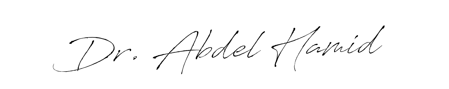 Design your own signature with our free online signature maker. With this signature software, you can create a handwritten (Antro_Vectra) signature for name Dr. Abdel Hamid. Dr. Abdel Hamid signature style 6 images and pictures png