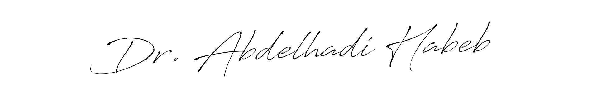 How to make Dr. Abdelhadi Habeb signature? Antro_Vectra is a professional autograph style. Create handwritten signature for Dr. Abdelhadi Habeb name. Dr. Abdelhadi Habeb signature style 6 images and pictures png