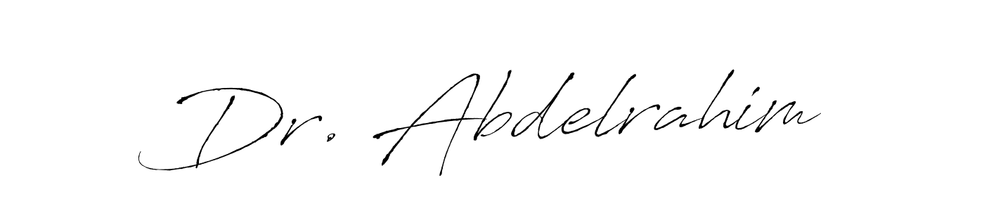 Create a beautiful signature design for name Dr. Abdelrahim. With this signature (Antro_Vectra) fonts, you can make a handwritten signature for free. Dr. Abdelrahim signature style 6 images and pictures png
