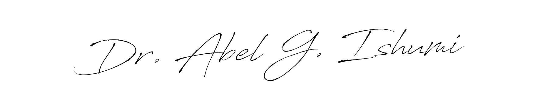 Antro_Vectra is a professional signature style that is perfect for those who want to add a touch of class to their signature. It is also a great choice for those who want to make their signature more unique. Get Dr. Abel G. Ishumi name to fancy signature for free. Dr. Abel G. Ishumi signature style 6 images and pictures png