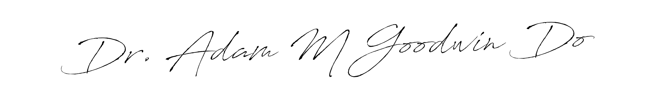 Antro_Vectra is a professional signature style that is perfect for those who want to add a touch of class to their signature. It is also a great choice for those who want to make their signature more unique. Get Dr. Adam M Goodwin Do name to fancy signature for free. Dr. Adam M Goodwin Do signature style 6 images and pictures png