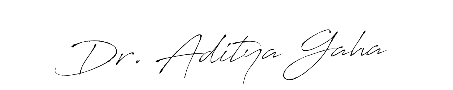 Make a beautiful signature design for name Dr. Aditya Gaha. With this signature (Antro_Vectra) style, you can create a handwritten signature for free. Dr. Aditya Gaha signature style 6 images and pictures png