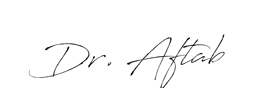 Similarly Antro_Vectra is the best handwritten signature design. Signature creator online .You can use it as an online autograph creator for name Dr. Aftab. Dr. Aftab signature style 6 images and pictures png