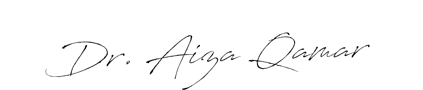 Also we have Dr. Aiza Qamar name is the best signature style. Create professional handwritten signature collection using Antro_Vectra autograph style. Dr. Aiza Qamar signature style 6 images and pictures png
