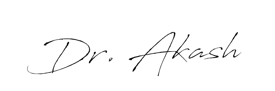 Use a signature maker to create a handwritten signature online. With this signature software, you can design (Antro_Vectra) your own signature for name Dr. Akash. Dr. Akash signature style 6 images and pictures png