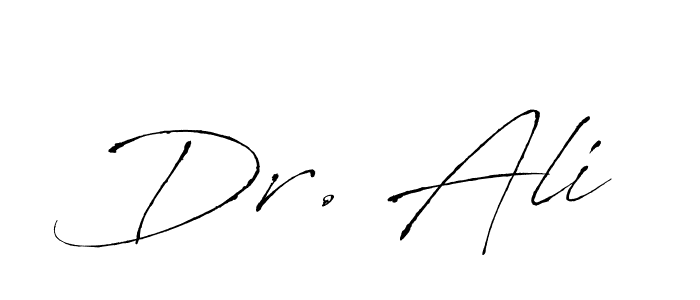 How to make Dr. Ali name signature. Use Antro_Vectra style for creating short signs online. This is the latest handwritten sign. Dr. Ali signature style 6 images and pictures png