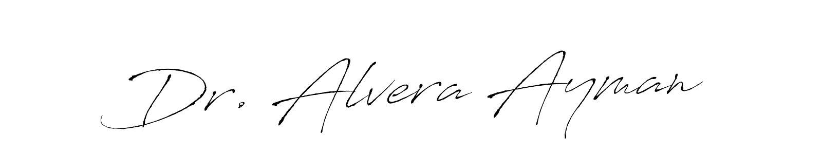 Also You can easily find your signature by using the search form. We will create Dr. Alvera Ayman name handwritten signature images for you free of cost using Antro_Vectra sign style. Dr. Alvera Ayman signature style 6 images and pictures png