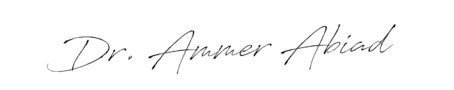 You should practise on your own different ways (Antro_Vectra) to write your name (Dr. Ammer Abiad) in signature. don't let someone else do it for you. Dr. Ammer Abiad signature style 6 images and pictures png