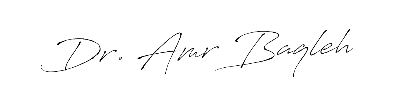 Also we have Dr. Amr Baqleh name is the best signature style. Create professional handwritten signature collection using Antro_Vectra autograph style. Dr. Amr Baqleh signature style 6 images and pictures png