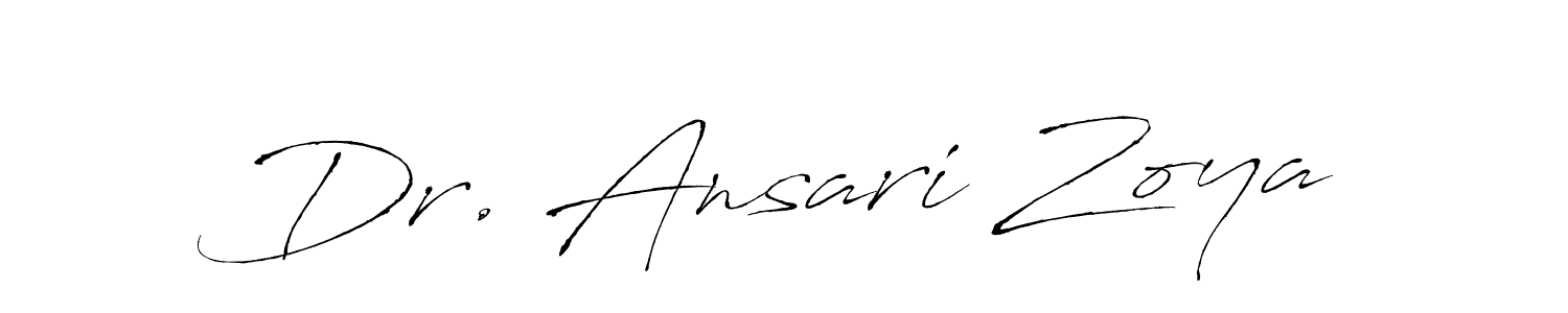 Also You can easily find your signature by using the search form. We will create Dr. Ansari Zoya name handwritten signature images for you free of cost using Antro_Vectra sign style. Dr. Ansari Zoya signature style 6 images and pictures png