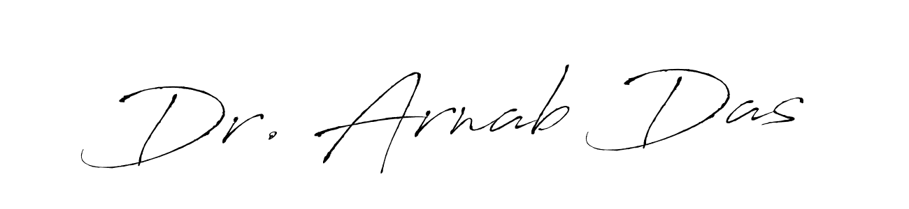 How to make Dr. Arnab Das name signature. Use Antro_Vectra style for creating short signs online. This is the latest handwritten sign. Dr. Arnab Das signature style 6 images and pictures png