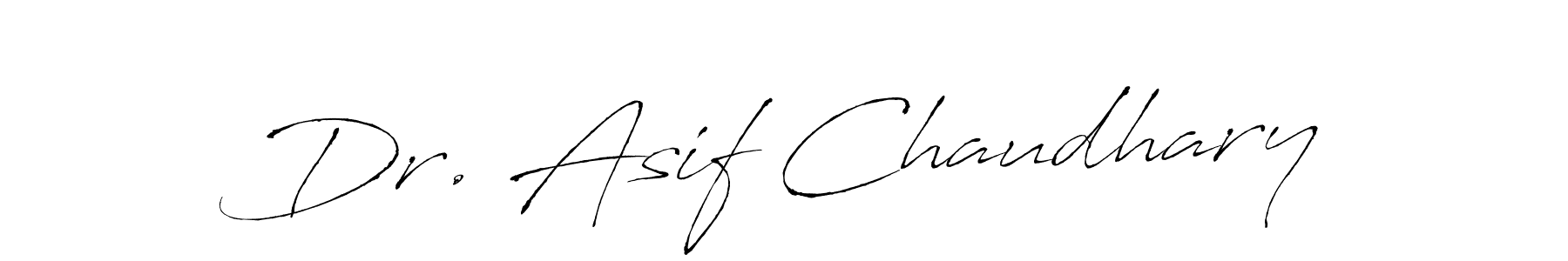 The best way (Antro_Vectra) to make a short signature is to pick only two or three words in your name. The name Dr. Asif Chaudhary include a total of six letters. For converting this name. Dr. Asif Chaudhary signature style 6 images and pictures png