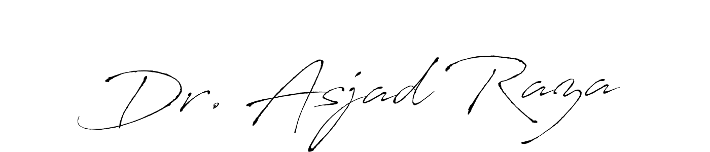 Create a beautiful signature design for name Dr. Asjad Raza. With this signature (Antro_Vectra) fonts, you can make a handwritten signature for free. Dr. Asjad Raza signature style 6 images and pictures png
